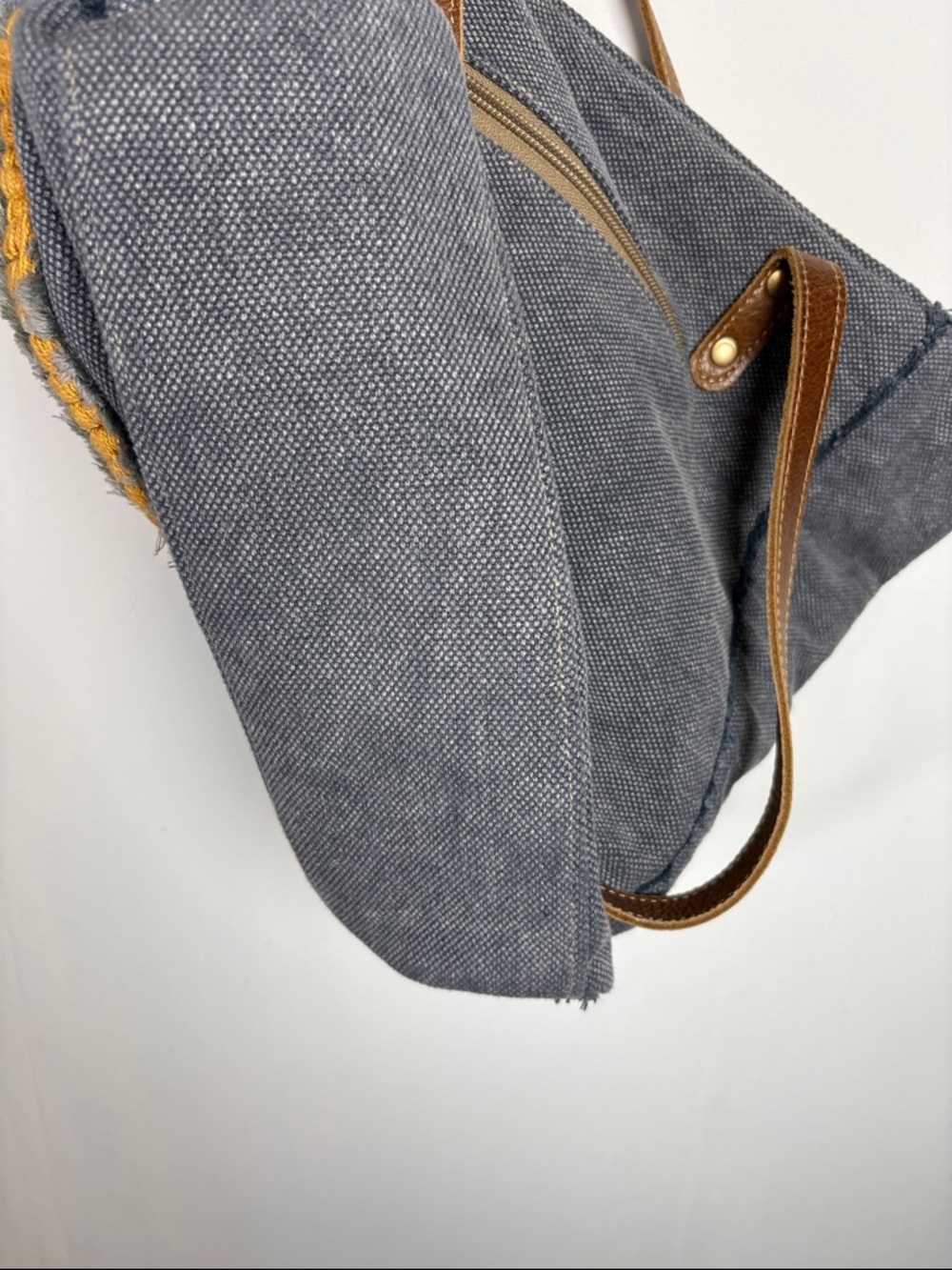 MYRA BAG NWT Bohemian Woven Tapestry Panel Buttercup Tote Shoulder Bag - Picture 7 of 8